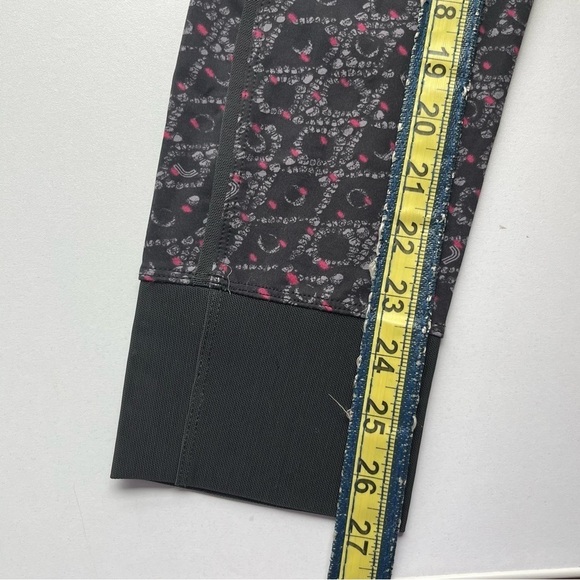 Lole Athletic Performance Yoga Running Angle Length Leggings Black Pink Small - Picture 5 of 9